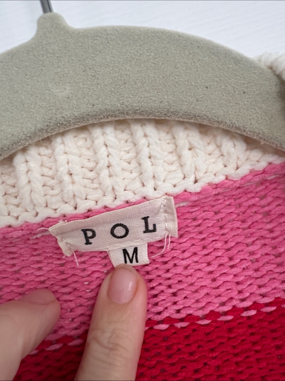 POL Colorblock patchwork Crochet Knit Open Cardigan Oversized Chunky Sweater - Picture 2 of 7